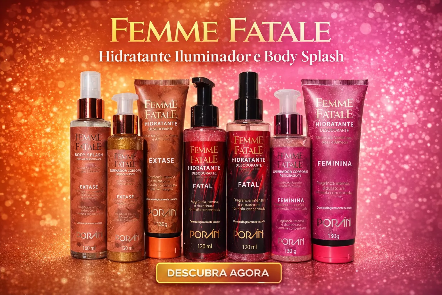 Femme Fatale  - Hidratante Iluminador e Body Splash
