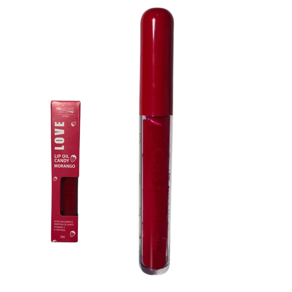 Lip Oil Candy MAX LOVE– Hidratação, Aroma Irresistível e Brilho Natural