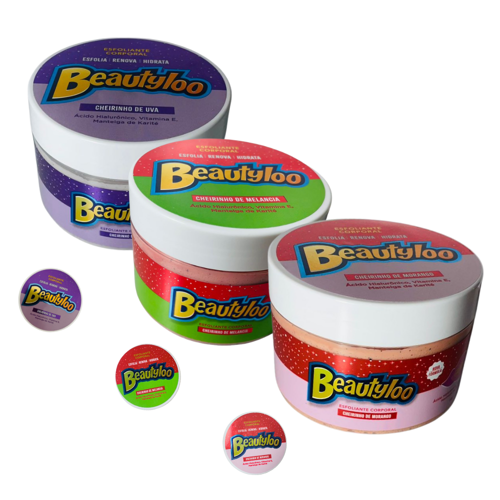 Esfoliante Corporal Beautyloo – Nova Fórmula com "Cheirinho de Chiclete"