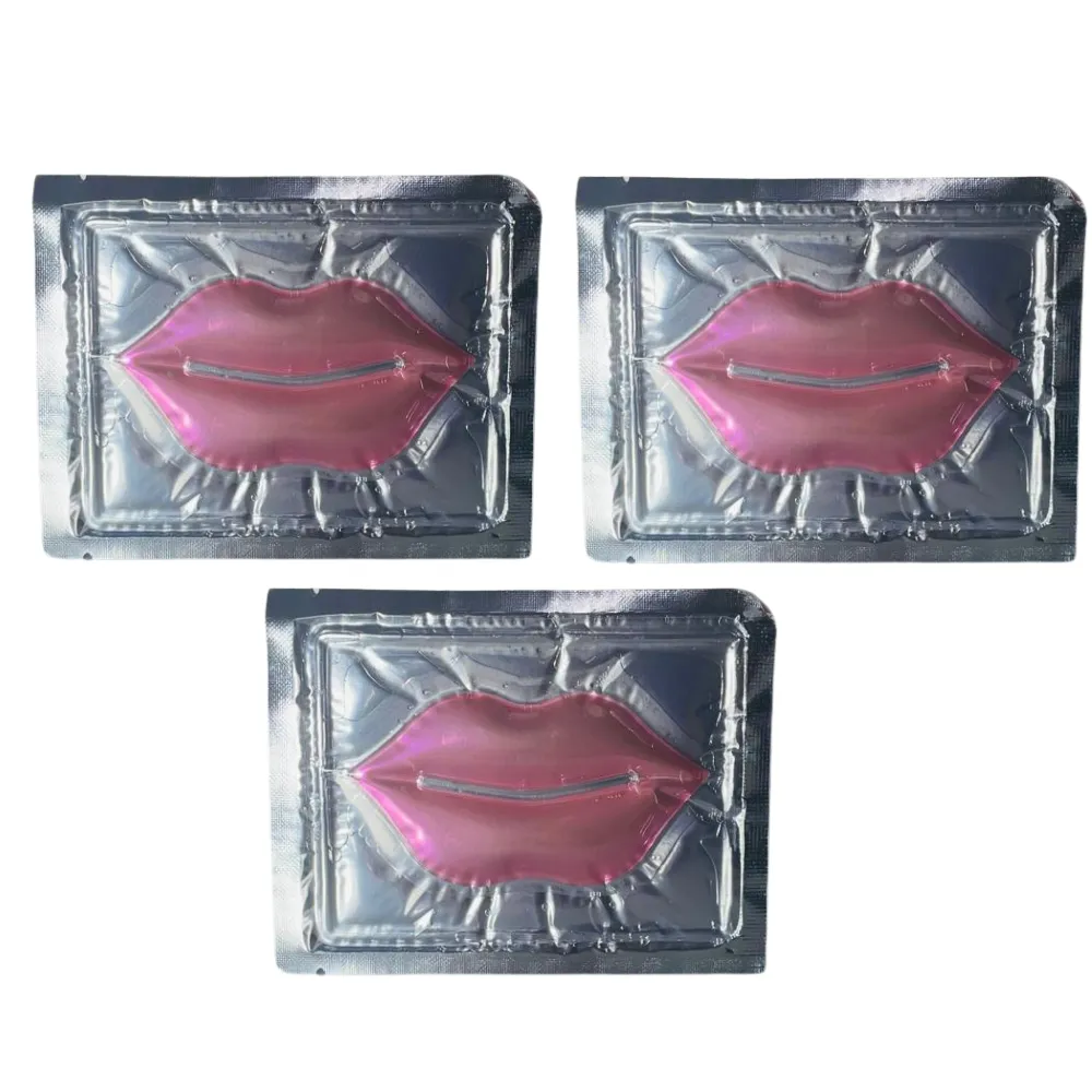 Kit 3 Máscaras Labiais de Colágeno Vivai – Hidratação Profunda e Efeito Plump