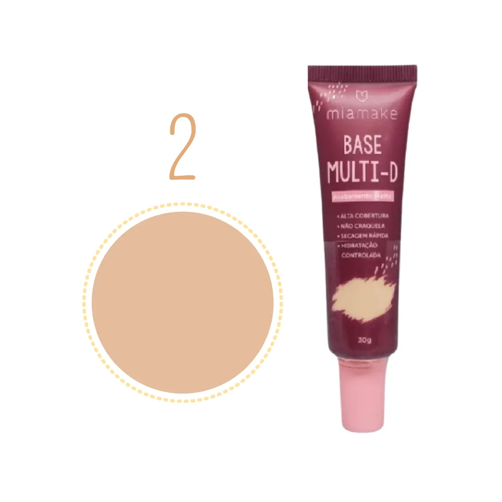 Mia Make Base Multi-D Acabamento Matte
