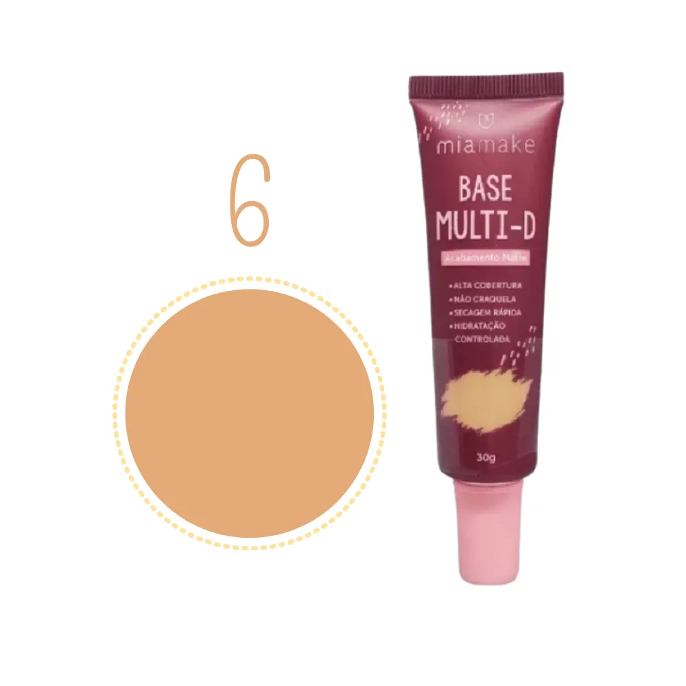 Mia Make Base Multi-D Acabamento Matte