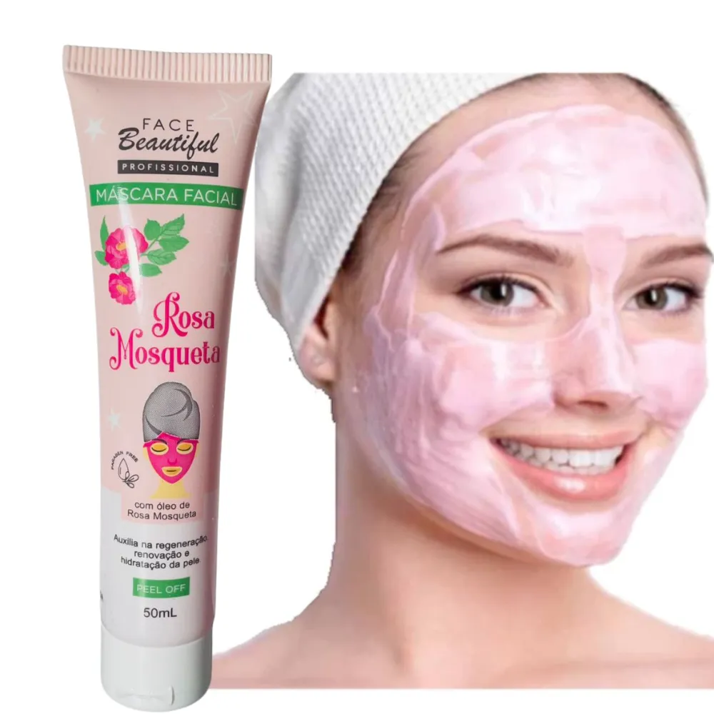 Mascara Facial Rosa Mosqueta 50g e 50mL