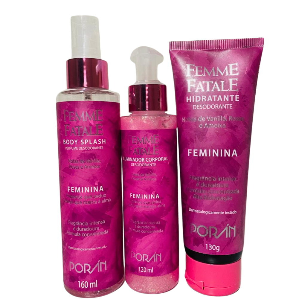 Femme Fatale Femina  - Hidratante Iluminador e Body Splash
