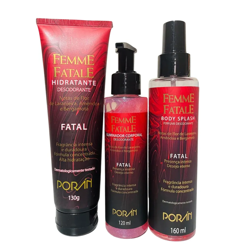 Femme Fatale Fatal  - Hidratante Iluminador e Body Splash
