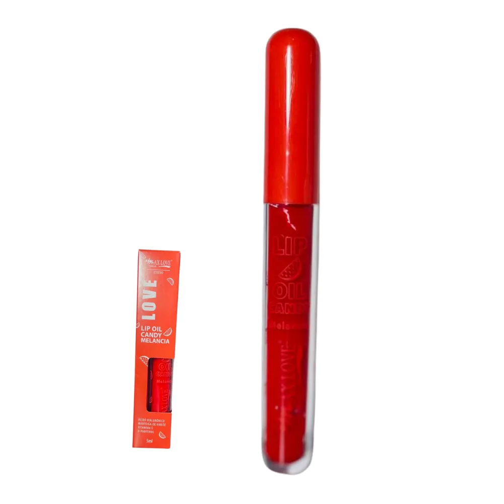 Lip Oil Candy MAX LOVE– Hidratação, Aroma Irresistível e Brilho Natural